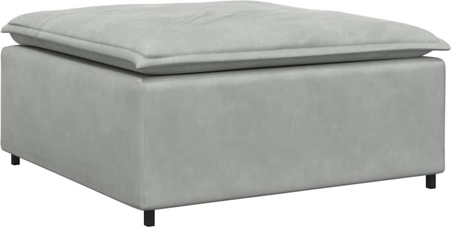 VidaXL Modulaire bank voetenbank module lichtgrijs 100x100x48 cm