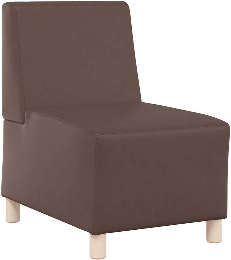 VidaXL Modulaire bank zonder armleuningen bruin 55 cm kunstleer