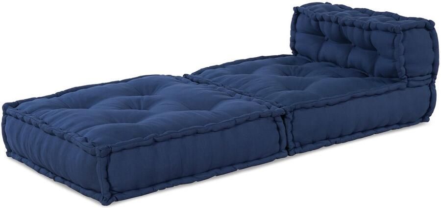 VidaXL Modulaire bank Indigo 70 x 70 x 54 cm Stof - Foto 3