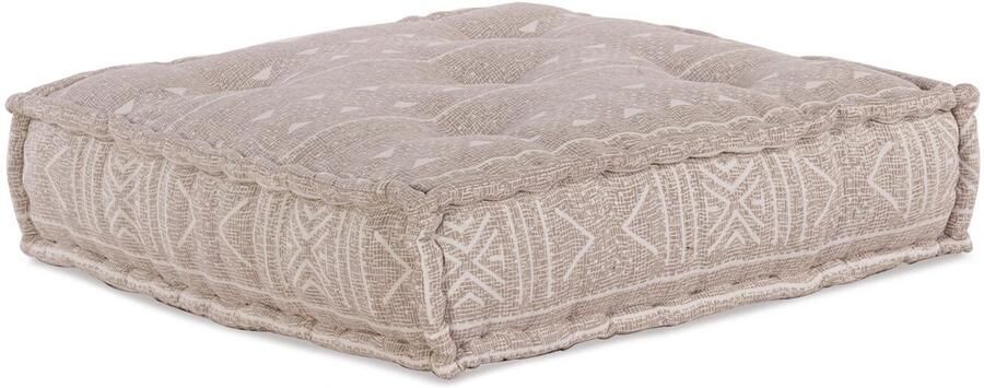 VidaXL Modulaire bank Geometrisch Lichtbruin 70 x 70 x 36 cm Stof - Foto 2