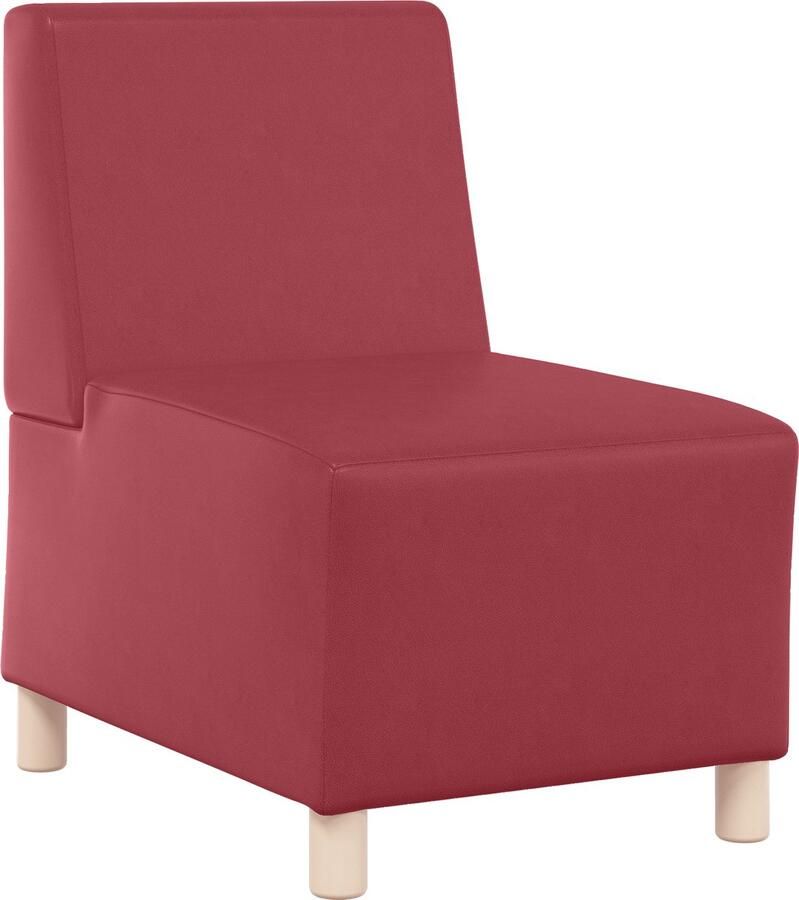 VidaXL Modulaire Sofa Eenheid Armless Wijnrood 55 x 74 x 82 cm