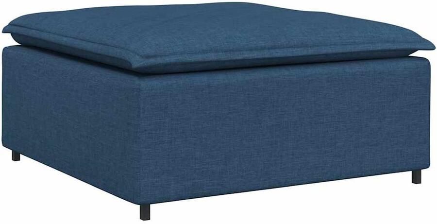 VidaXL Modulaire voetenbank module 100x100x48 cm blauw