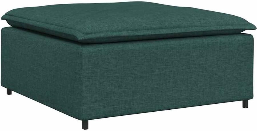 VidaXL Modulaire voetenbank module 100x100x48 cm donkergroen