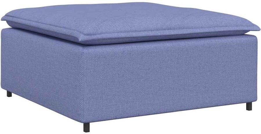 VidaXL Modulaire voetenbank module 100x100x48 cm spijkerblauw