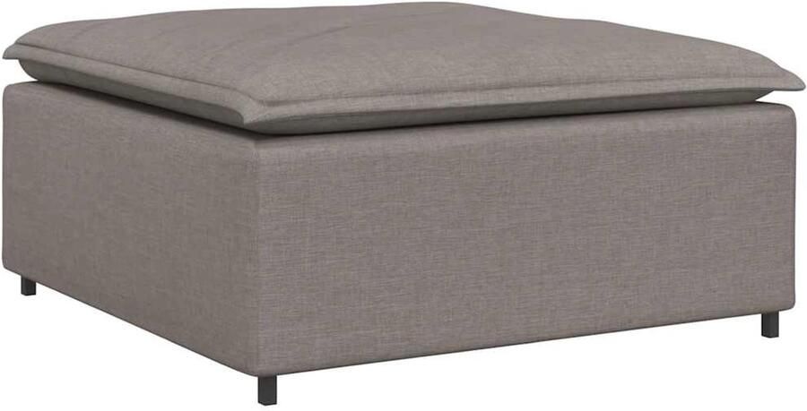 VidaXL Modulaire voetenbank module 100x100x48 cm taupe