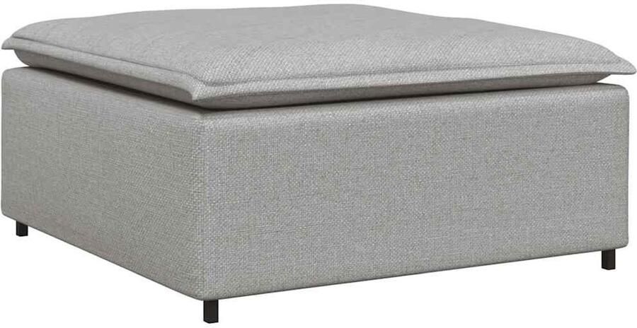 VidaXL Modulaire voetenbank module 100x100x48 cm wolkgrijs