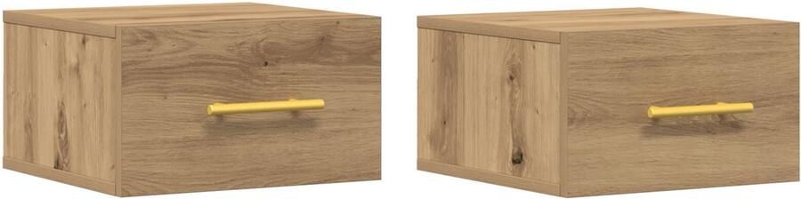 VidaXL Wandkast Artisan Eiken Engineered Wood Klein Moderne Opbergkast