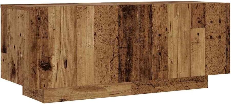 VidaXL Nachtkastje 100x35x40 cm Bewerkt hout Nachtkastje Nachtkastjes Bijzettafel Voor Slaapkamer