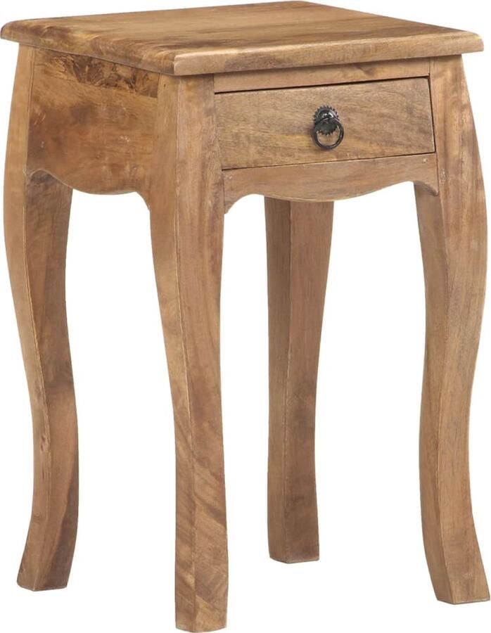 VidaXL -Nachtkastje-28x28x46-cm-massief-mangohout - Foto 2