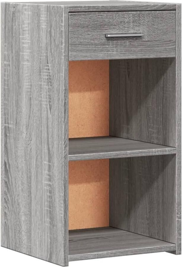 VidaXL -Nachtkastje-35x34x65-cm-bewerkt-hout-grijs-sonoma-eikenkleurig
