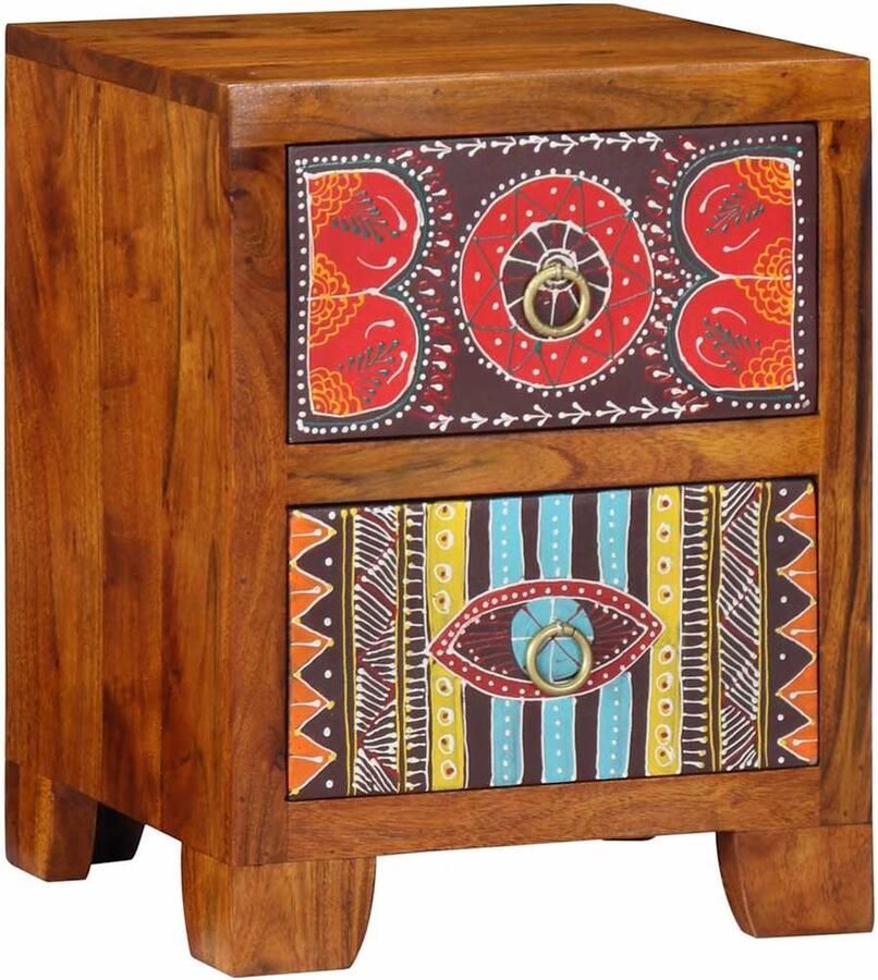 VidaXL Nachtkastje 35x35x45 cm massief acaciahout