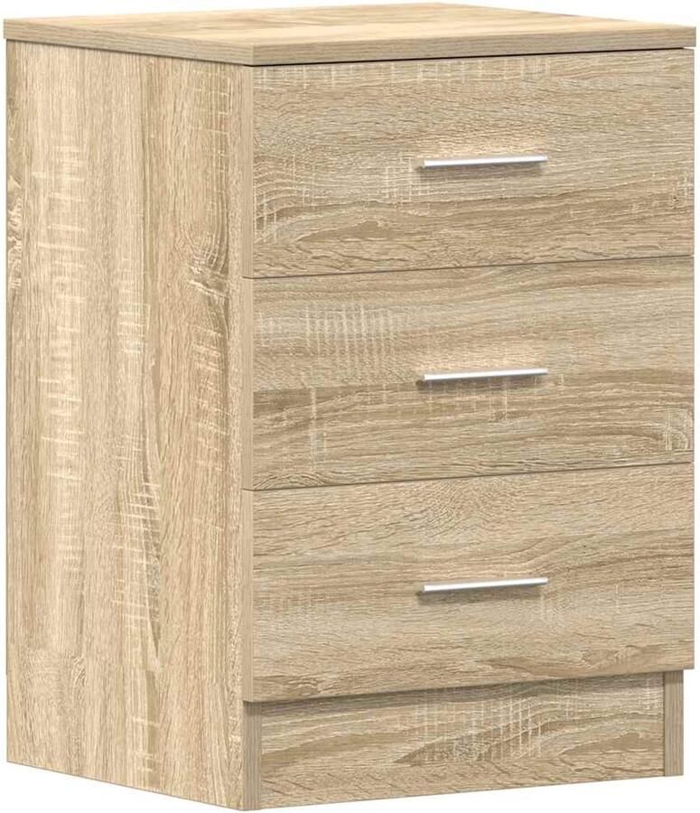 VidaXL -Nachtkastje-38x35x56-cm-bewerkt-hout-sonoma-eikenkleurig - Foto 2
