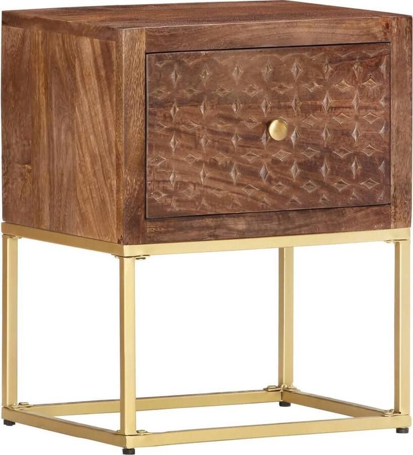VidaXL -Nachtkastje-40x30x50-cm-massief-mangohout