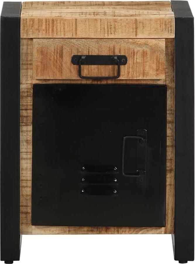 VidaXL Nachtkastje 40x30x50 cm massief ruw mangohout