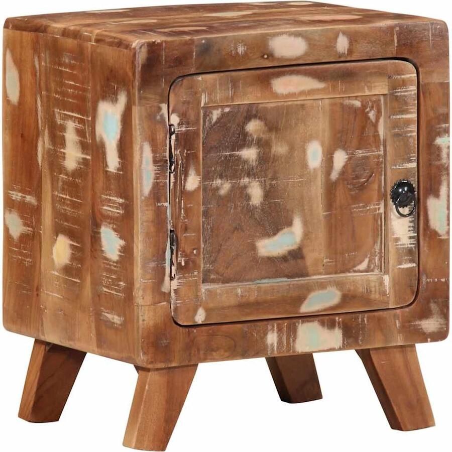 VidaXL Nachtkastje 40x32x46 cm massief gerecycled hout