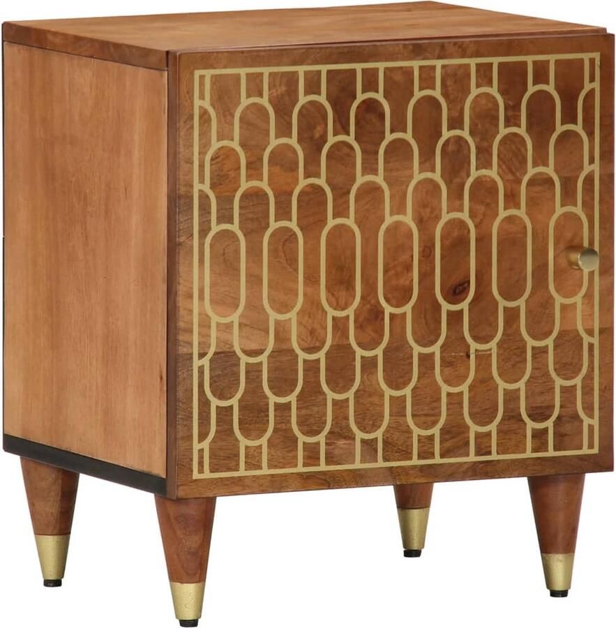 VidaXL -Nachtkastje-40x33x46-cm-massief-mangohout - Foto 3