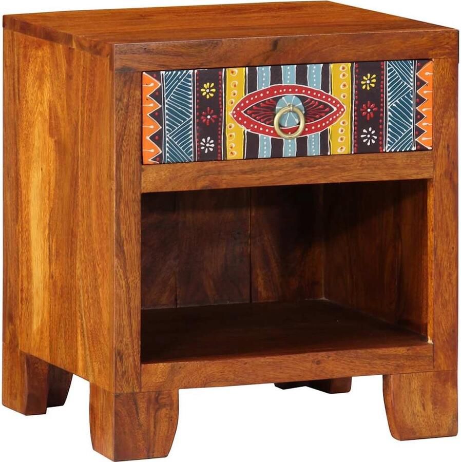 VidaXL Nachtkastje 40x35x45 cm massief acaciahout