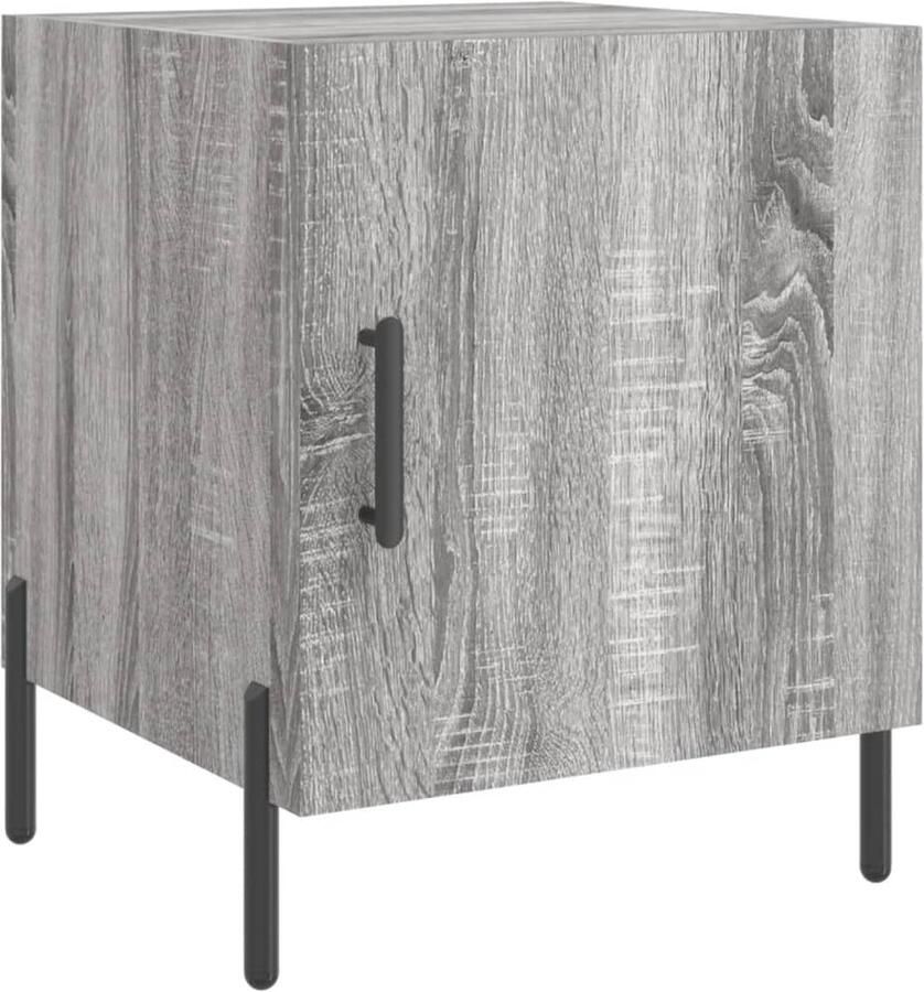 VidaXL -Nachtkastje-40x40x50-cm-bewerkt-hout-grijs-sonoma-eikenkleurig - Foto 7