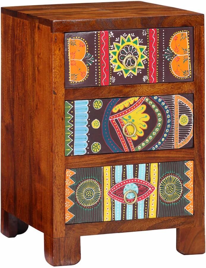 VidaXL Nachtkastje 40x40x60 cm massief acaciahout