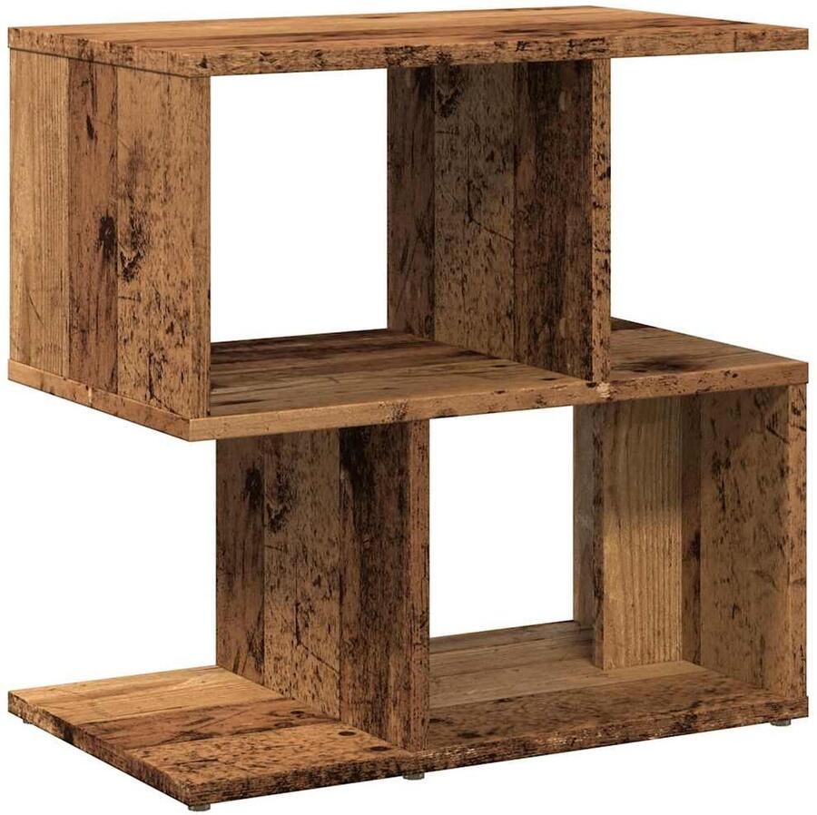 VidaXL Nachtkastje 50x30x51 5 cm Oud Houtkleur Nachtkastje Nachtkastjes Bijzettafel Wandkastje