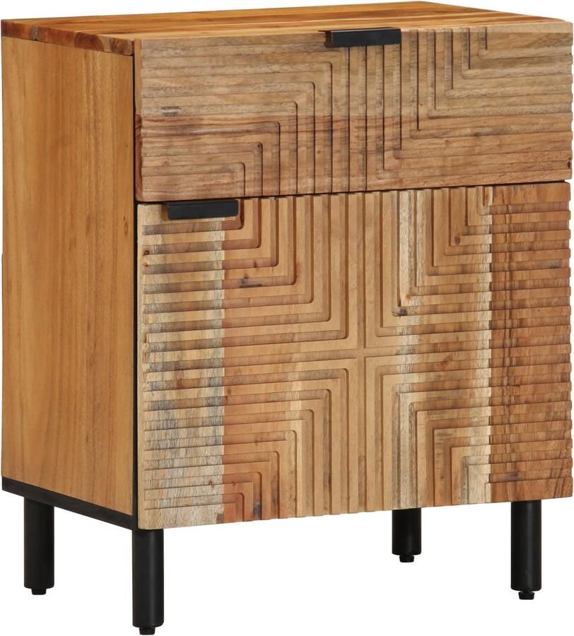 VidaXL Nachtkastje 50x33x60 cm Massief Acaciahout