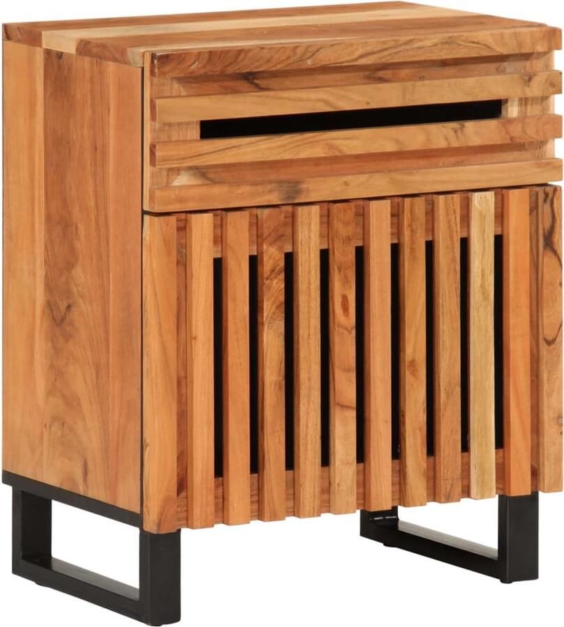 VidaXL Nachtkastje 50x34x60 cm massief acaciahout