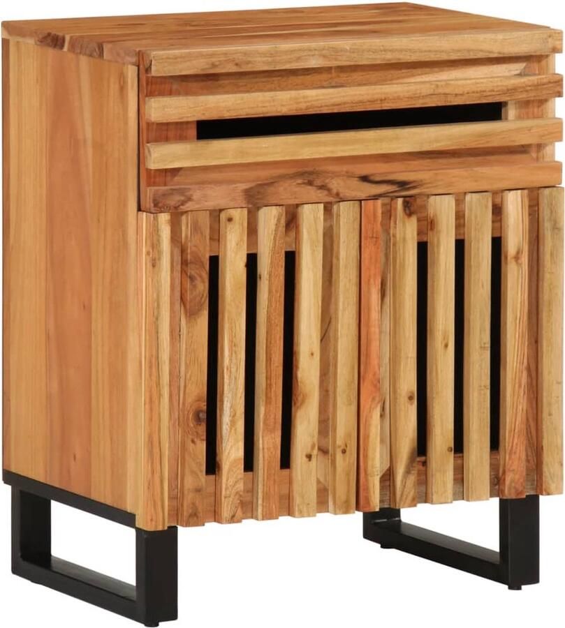 VidaXL Nachtkastje 50x34x60 cm massief mangohout bruin