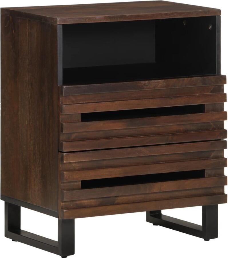 VidaXL Nachtkastje 50x34x62 cm massief mangohout