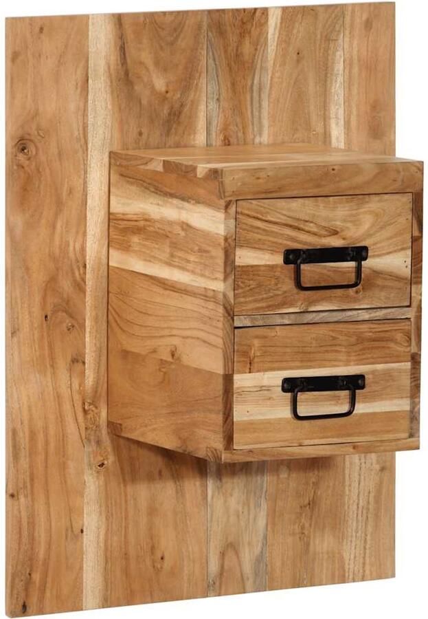 VidaXL Nachtkastje 60x32x80 cm massief acaciahout