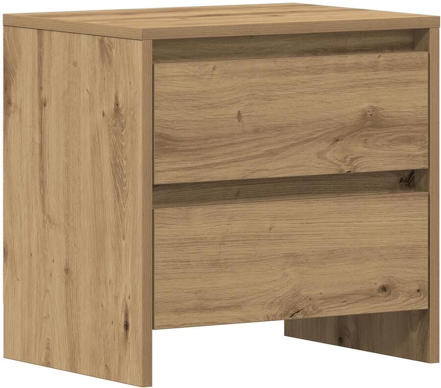 VidaXL Nachtkastje met lade artisanaal eikenkleurig 45 x 34 x 44.5 cm