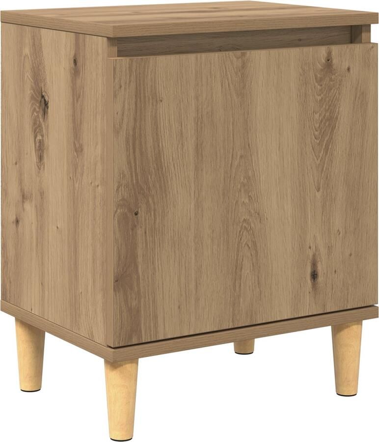 VidaXL Artisan Eiken Nachtkastje Artisan eiken MDF 40 x 30 x 50 cm