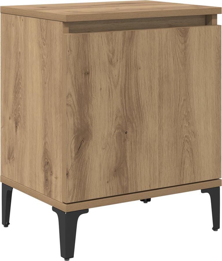 VidaXL Nachtkastje artisanaal eikenkleurig 40 x 30 x 50 cm