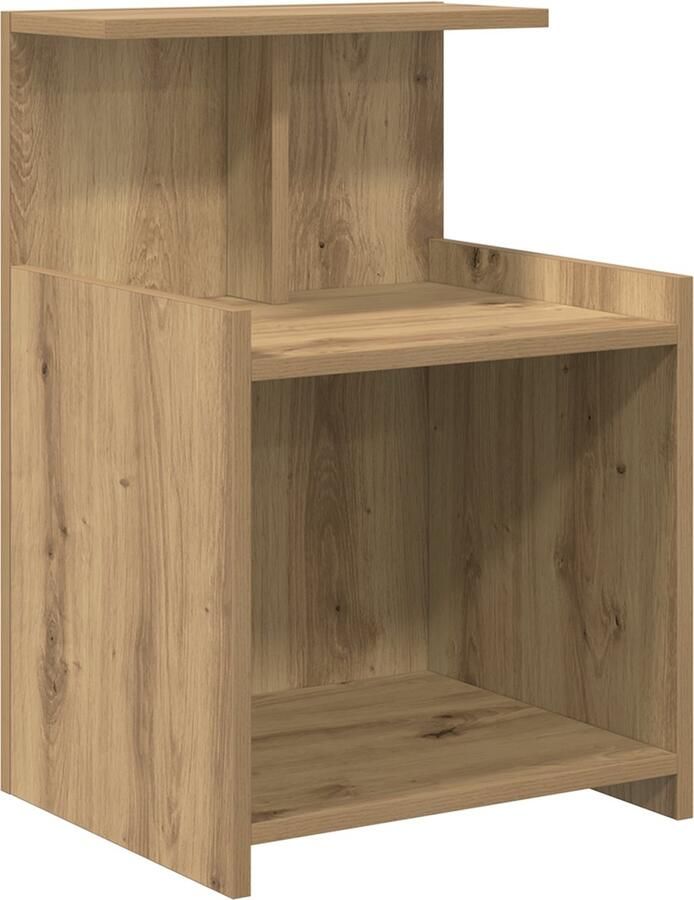 VidaXL Nachtkastje artisanaal eikenkleurig 40 x 35 x 60 cm