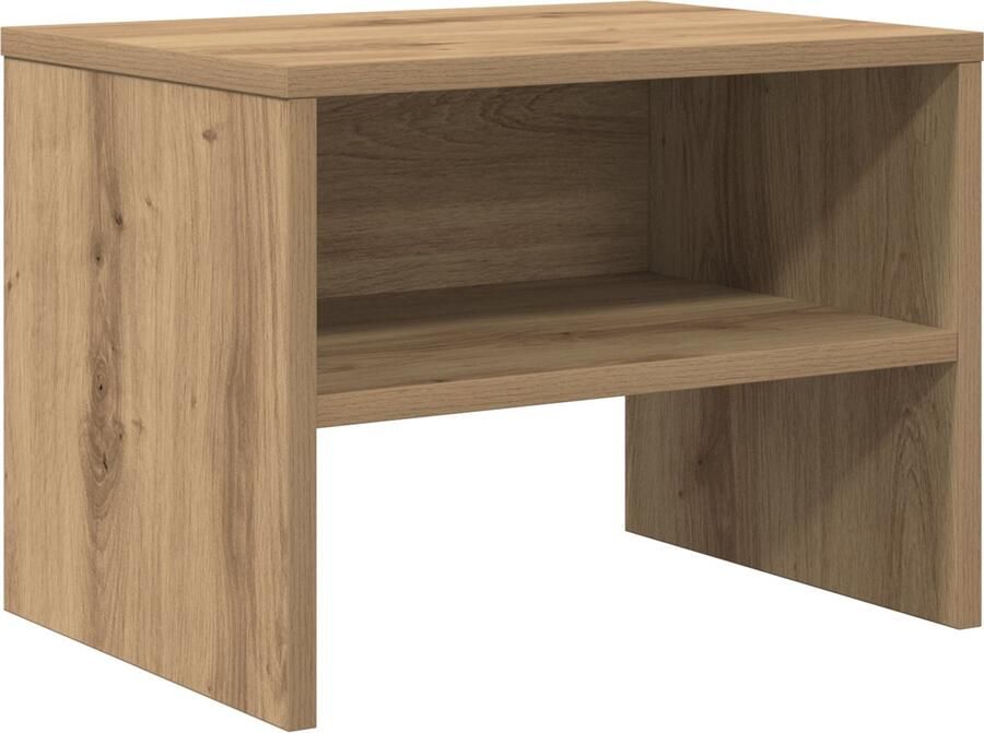 VidaXL Nachtkastje artisanaal eikenkleurig 40 x 30 x 30 cm