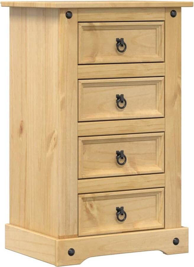 VidaXL -Nachtkastje-Corona-53x39x84-cm-massief-grenenhout