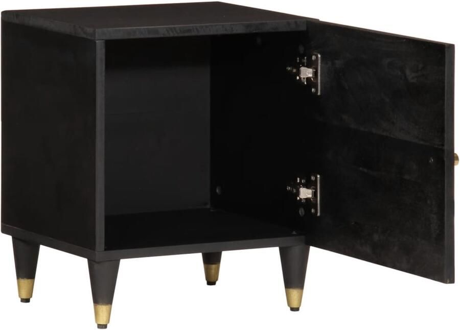 The Living Store Nachtkastje 40x33x46 cm massief mangohout Nachtkastje Nachtkastjes Bijzettafel Wandkastje - Foto 2