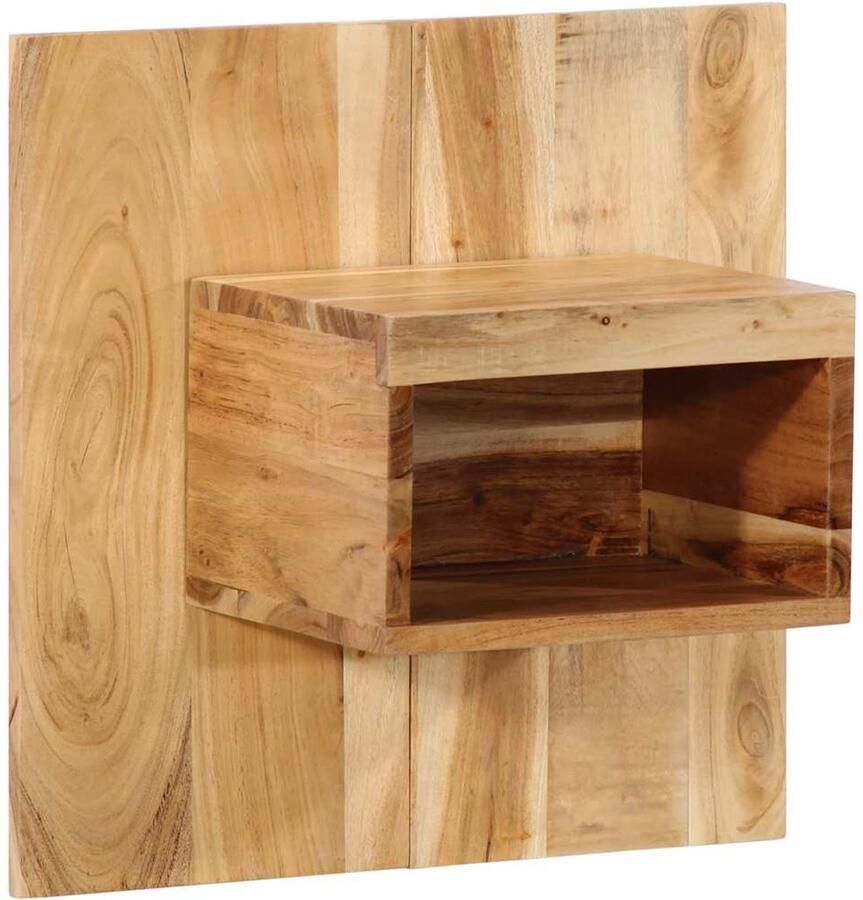 VidaXL Nachtkastje Massief Acaciahout 50x27x50 cm Nachtkast Nachtkastje Kast Meubilair Slaapkamermeubel