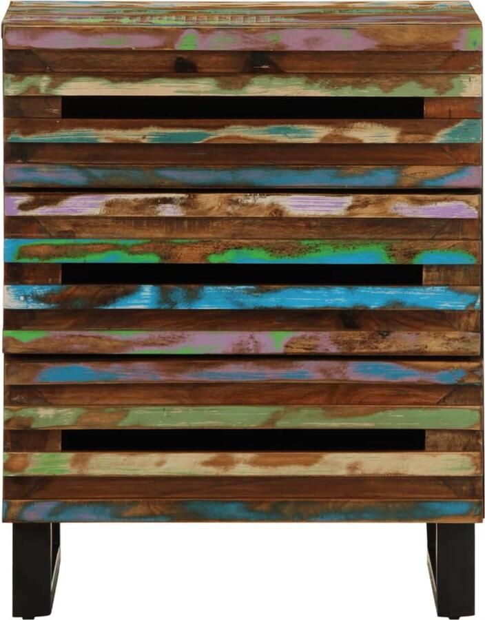 VidaXL Nachtkastje Massief Acaciahout 50x34x62 cm Nachtkastje Nachtkastjes Bijzettafel Wandkastje - Foto 2