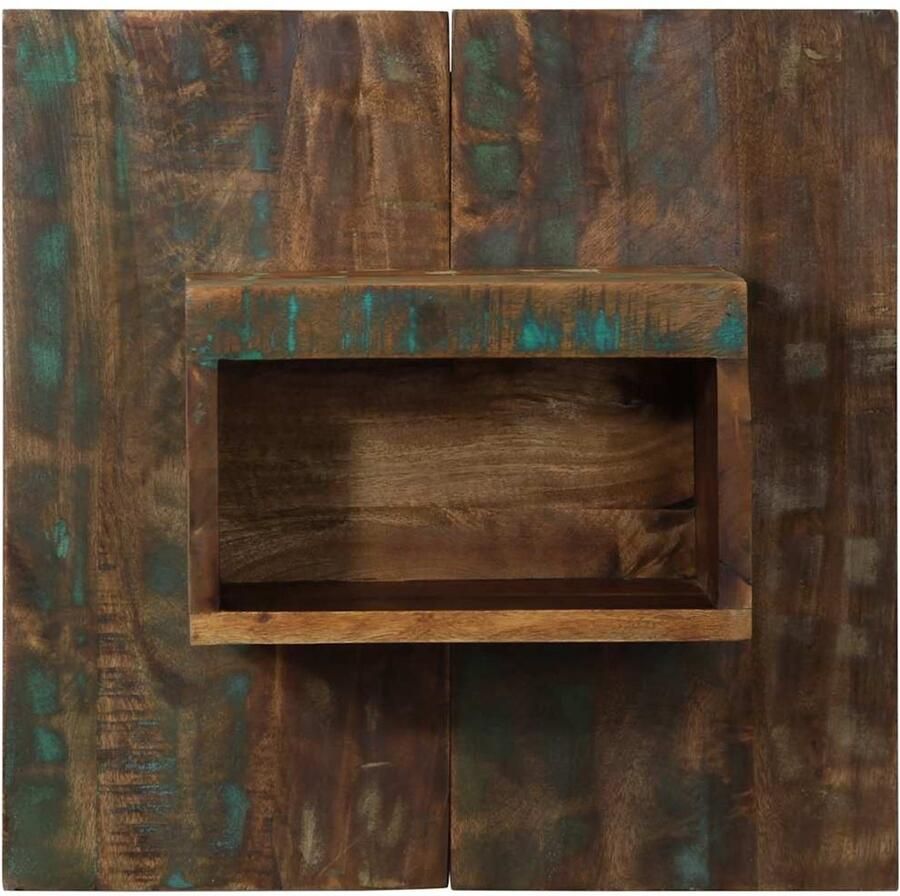 VidaXL Nachtkastje Massief Gerecycled Hout 50x27x50 cm Nachtkastje Nachtkastjes Bijzettafel Wandkastje - Foto 2