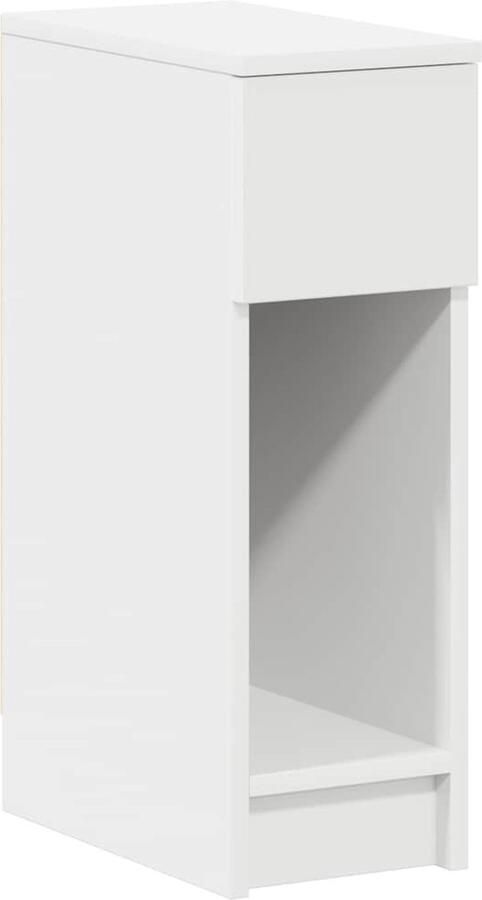 VidaXL Nachtkastje met lade 20x36x60 cm wit