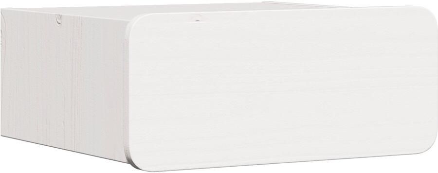 VidaXL Wandgemonteerd nachtkastje met lade Wandgemonteerd Wit 39 x 34 x 16.5 cm