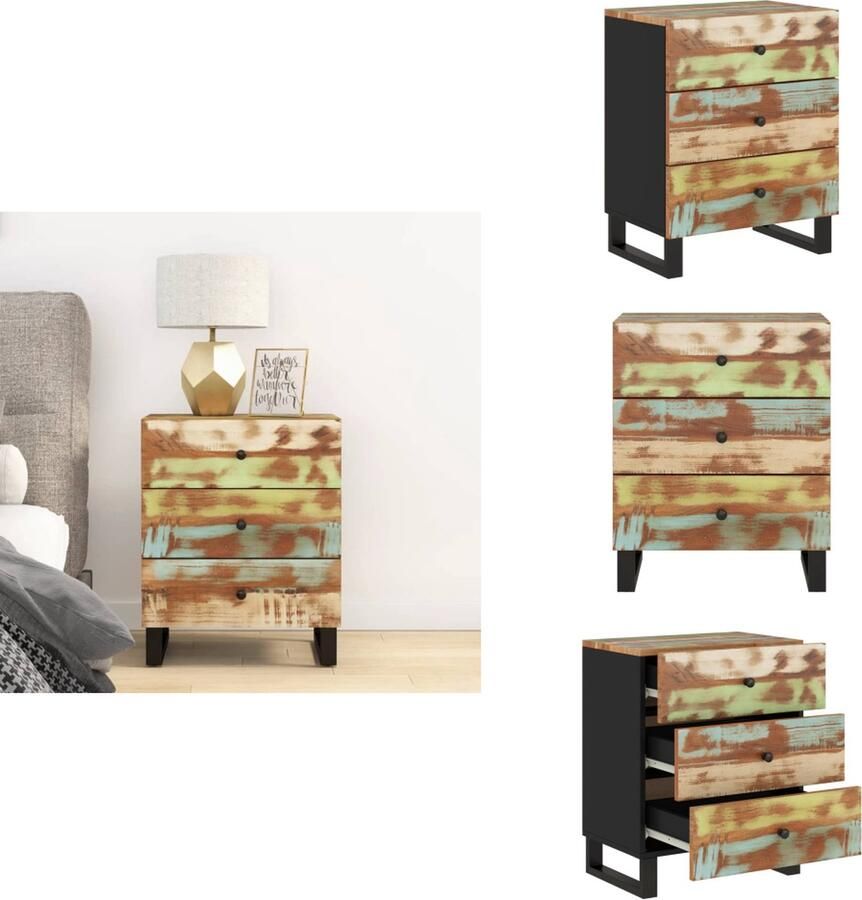 VidaXL Nachtkastje Nachtkastjes Houten Nachtkastje Houten Nachtkastjes