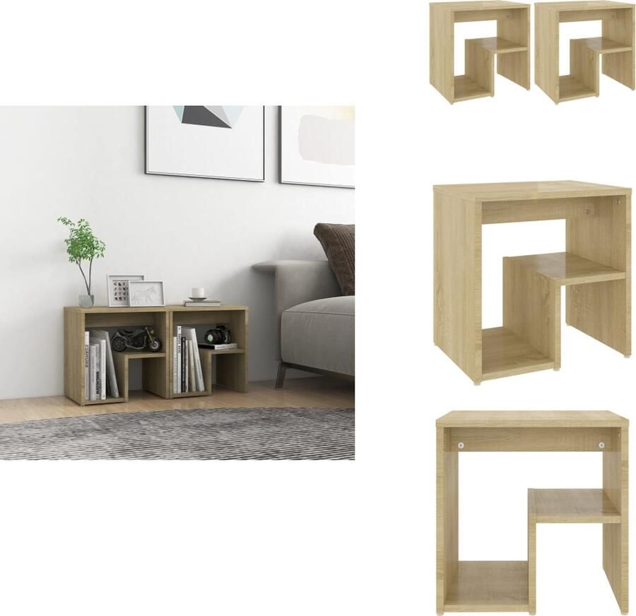 VidaXL Nachtkastje Bedkastje 40 x 30 x 40 cm Sonoma EikenOping- De opgegeven titel is langer dan 150 karakters Daarom heb ik enkele zinnen samengevat om binnen de limiet te blijven Kast