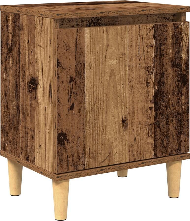VidaXL Oude Houten Nachtkastje Oude hout Massief gerecycled hout