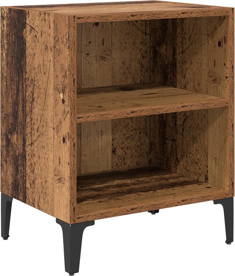 VidaXL Nachtkastje Oud Hout 40x30x50 cm Gefabriceerd Hout