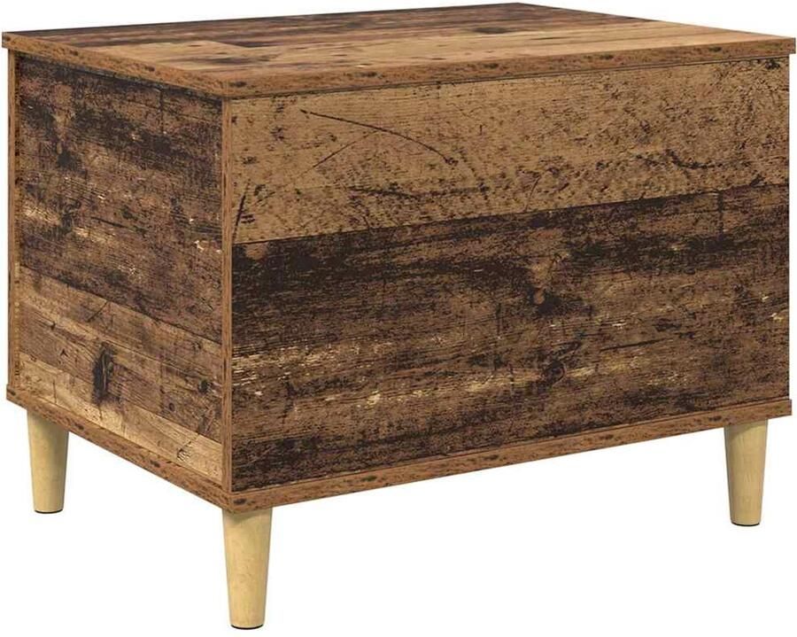 VidaXL Nachtkastje Oud hout 60 x 44.5 x 45 cm Bewerkt hout