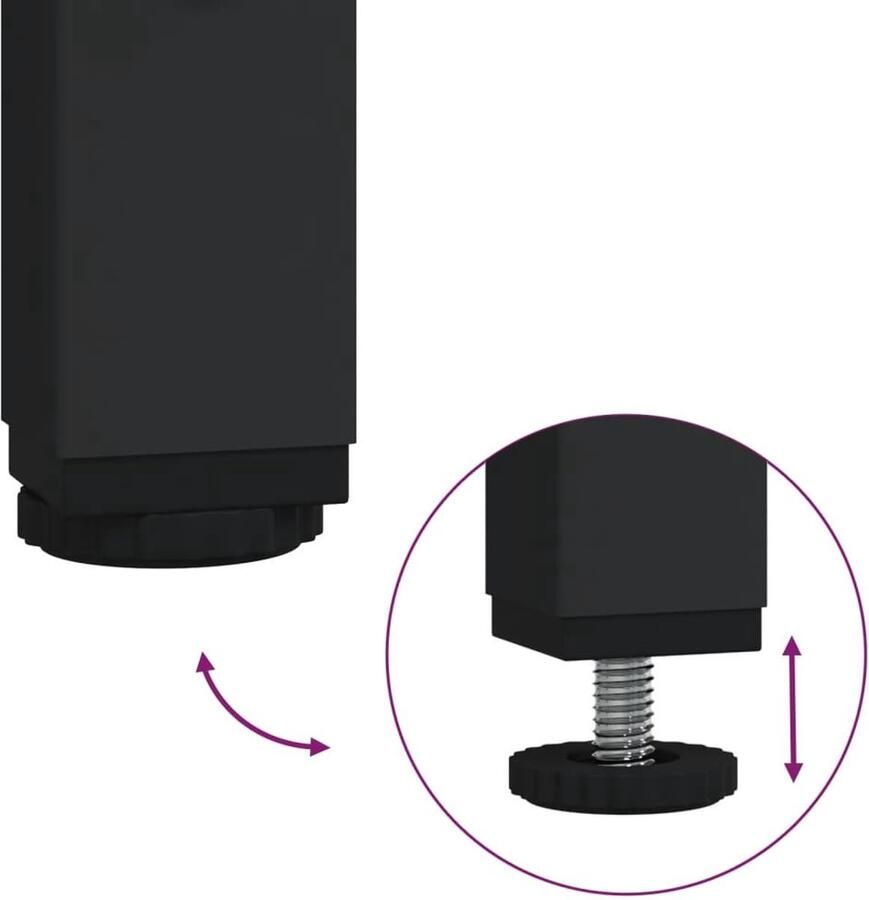 VidaXL Nachtkastje 30x60x60 cm bewerkt hout sonoma eikenkleurig Nachtkastje Kastje Bedroom Furniture Houten Kast Eiken Meubels - Foto 3