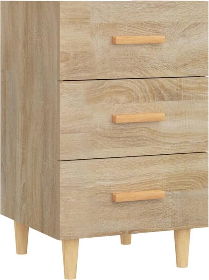 VidaXL Nachtkastje Sonoma Eiken 40x40x66 cm Nachtkastje Kastje Salontafel Houten Nachtkastje Bedroom Furniture
