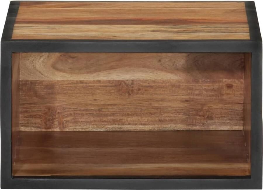 VidaXL Nachtkastje wandgemonteerd 35x35x20 cm massief acaciahout