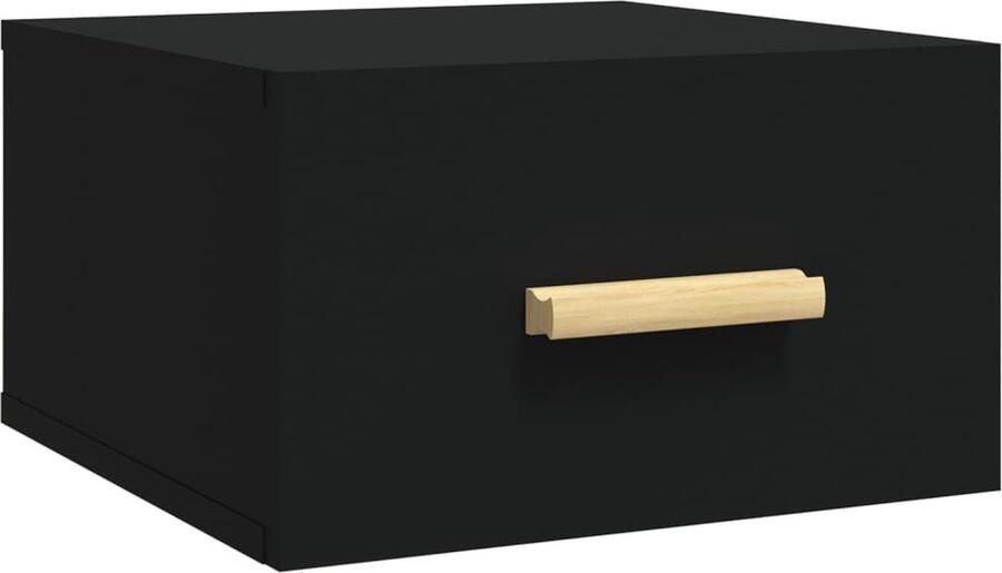 VidaXL -Nachtkastje-wandgemonteerd-35x35x20-cm-zwart - Foto 3
